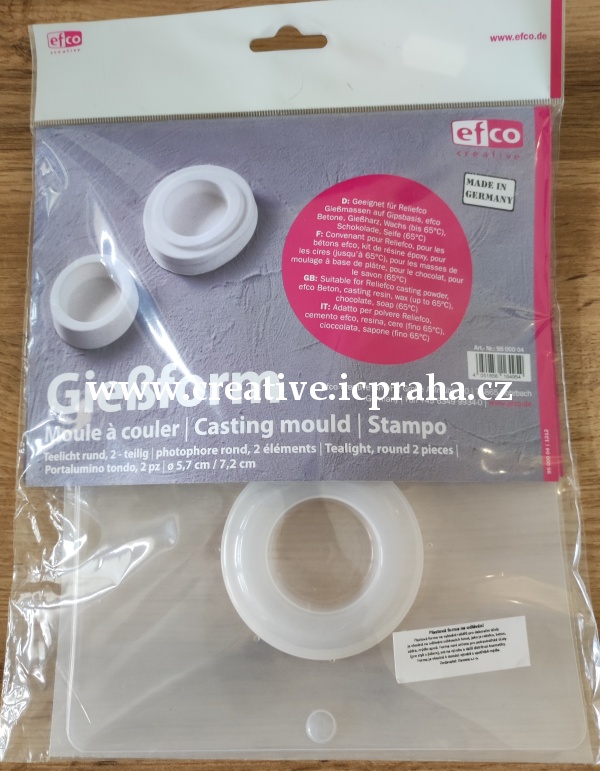 forma EFCO odlévací Svícen (2ks, prům 5,7 a 7,2cm)